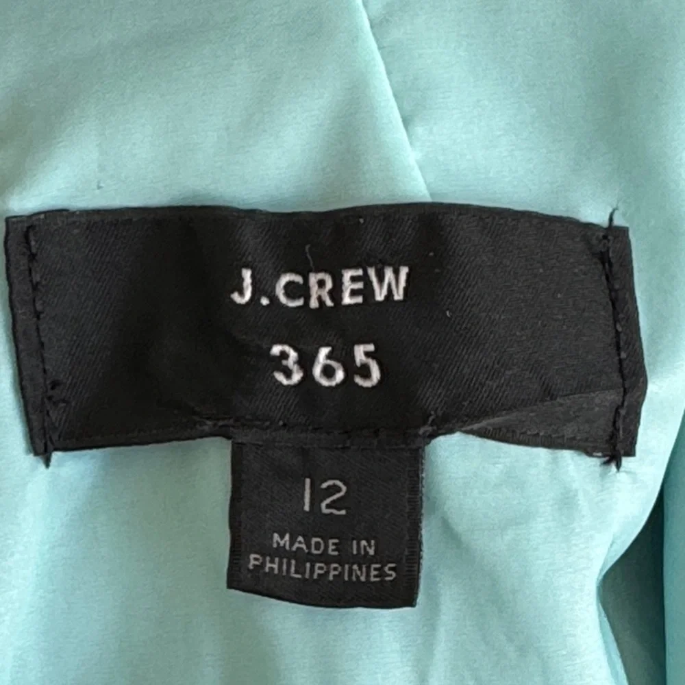 NWOT J.Crew 365 12 J8008 Mock Neck Sheath Midi Stretch Ponte Dress